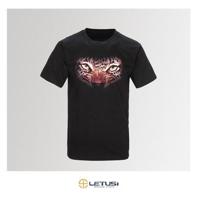Fashion Hi End 3D Digital Tiger Printing Men's T Shirt