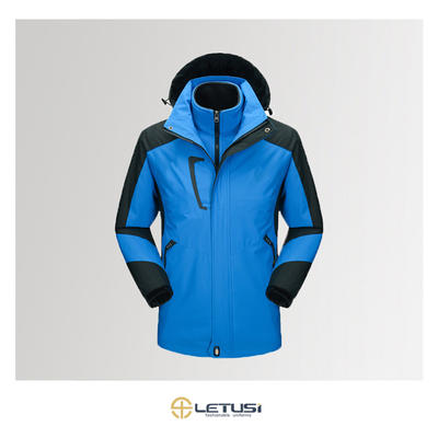 Autumn and Winter 3 in 1 Mountaineering Mens Outdoor Jacket Sports Climbing Jacket
