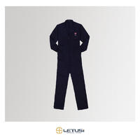 Dark Grey Long Sleeve FR Reflective Mechanical Workwear Coverall Uniform