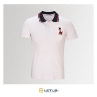 Factory price cotton fabric short sleeved collar slim polo shirt