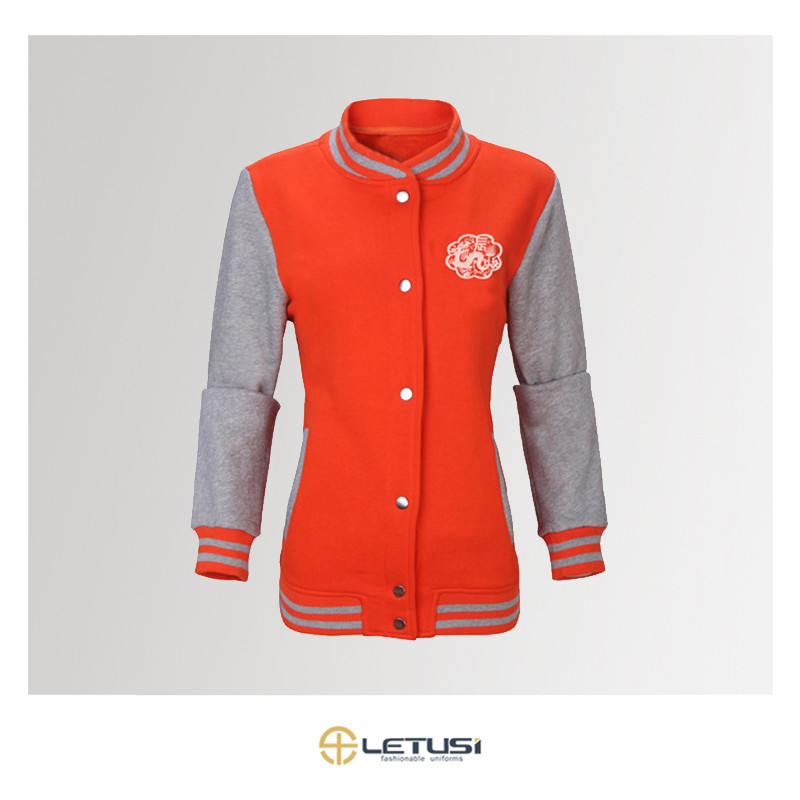 China factory OEM men's button orange lady crewneck hoodie women sweatershirt